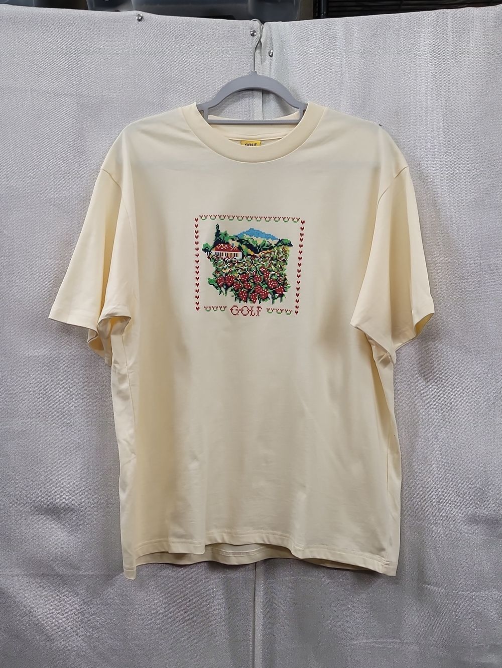 Golf Wang  Cream Short Sleeve Tee Shirt Size Large